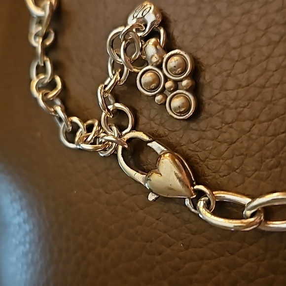 BRIGHTON Retro 1960s Garden Flower Colonial Style Two-tone Necklace - Picture 8 of 9